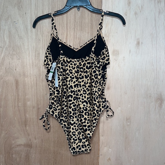 SALT + COVE Lace-Up Side One-Piece Swimsuit Sz Large - Picture 3 of 9